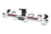 Rough Country N3 front assembly showing dual stabilizers for improved steering control