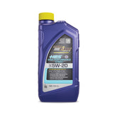 Royal Purple front label showing HPS 5W-20 and case benefits