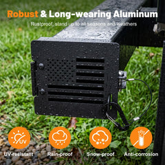Roylvan close-up of anodized aluminum finish demonstrating corrosion resistance