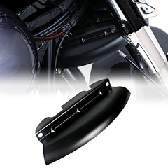 Rudyness front view of lower wind deflector showing black finish and fitment benefit