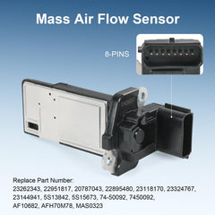 RUIANOMG MAF installed in engine bay demonstrating direct-fit advantage
