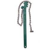 Ruikarhop front view of 16-inch chain wrench showing full tool and chain for versatility