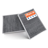 RUITO cabin filter front packaging showing fitment and benefits