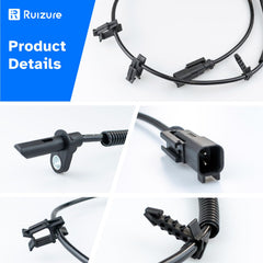 Ruizure ALS1754 cable with strain relief, prevents wire fatigue and failure