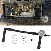 RULLINE front assembly mounted to Holley 4150 showing clear fit and improved fuel delivery
