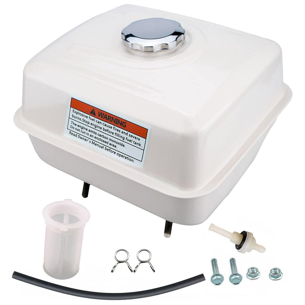 Ruma front view fuel tank showing shape and mounting points for quick replacement