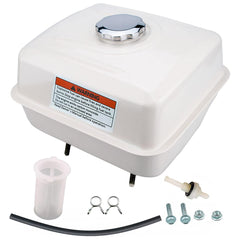 Ruma front view fuel tank showing shape and mounting points for quick replacement