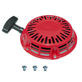 Ruma front view of recoil starter assembly showing mounting pattern and reliable fit