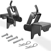 Rumngsuy front view hitch bracket showing solid fit and improved towing safety