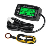 Runleader front display showing hours RPM and temp for quick status