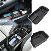RUNROAD front view of center console tray showing neat storage and easy access