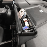 RUNROAD dashboard tray front view showing neat storage and quick access