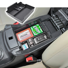 RUNROAD front view of console insert showing neat organization and improved access
