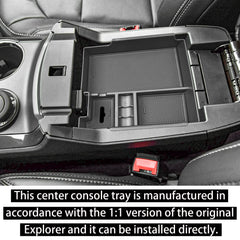 RUNROAD installed tray top view demonstrating accessible storage and tidy layout