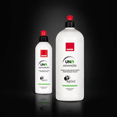 RUPES polishing application close-up demonstrating glossy finish and protection