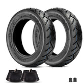 RUTU front view of two 10x2.50 tires and tubes showing full kit and benefits