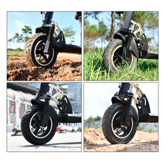 RUTU tire mounted on scooter showing enhanced handling during ride