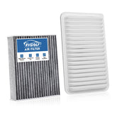 RVgolf front packaging showing both engine and cabin filters, clear fitment info