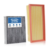 RVgolf engine filter front view showing precise fit and improved protection