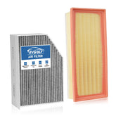 RVgolf front packaging showing both filters and fitment for Audi A4, clear kit labeling