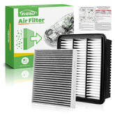 RVgolf front packaging showing both engine and cabin filters and correct fit