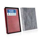 RVgolf front packaging showing engine and cabin filters with clear benefits