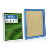 RVgolf front packaging showing both engine and cabin filters benefit fast identification