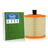 RVgolf front packaging showing both engine and cabin filters and clear fitment benefit