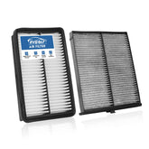 RVgolf front packaging showing both engine and cabin filters and quick benefit