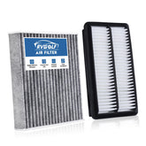 RVgolf front packaging showing engine and cabin filters, clear compatibility info