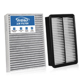 RVgolf front packaging of engine and cabin filters showing contents and fit benefit