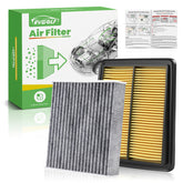 RVgolf front packaging of engine and cabin filter kit showing contents and fitment