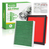 RVgolf front packaging showing both engine and cabin filters for quick identification and confidence