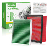 RVgolf front packaging showing both engine and cabin filters for easy fit identification