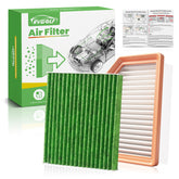 RVgolf front packaging showing both engine and cabin filters and fitment benefit