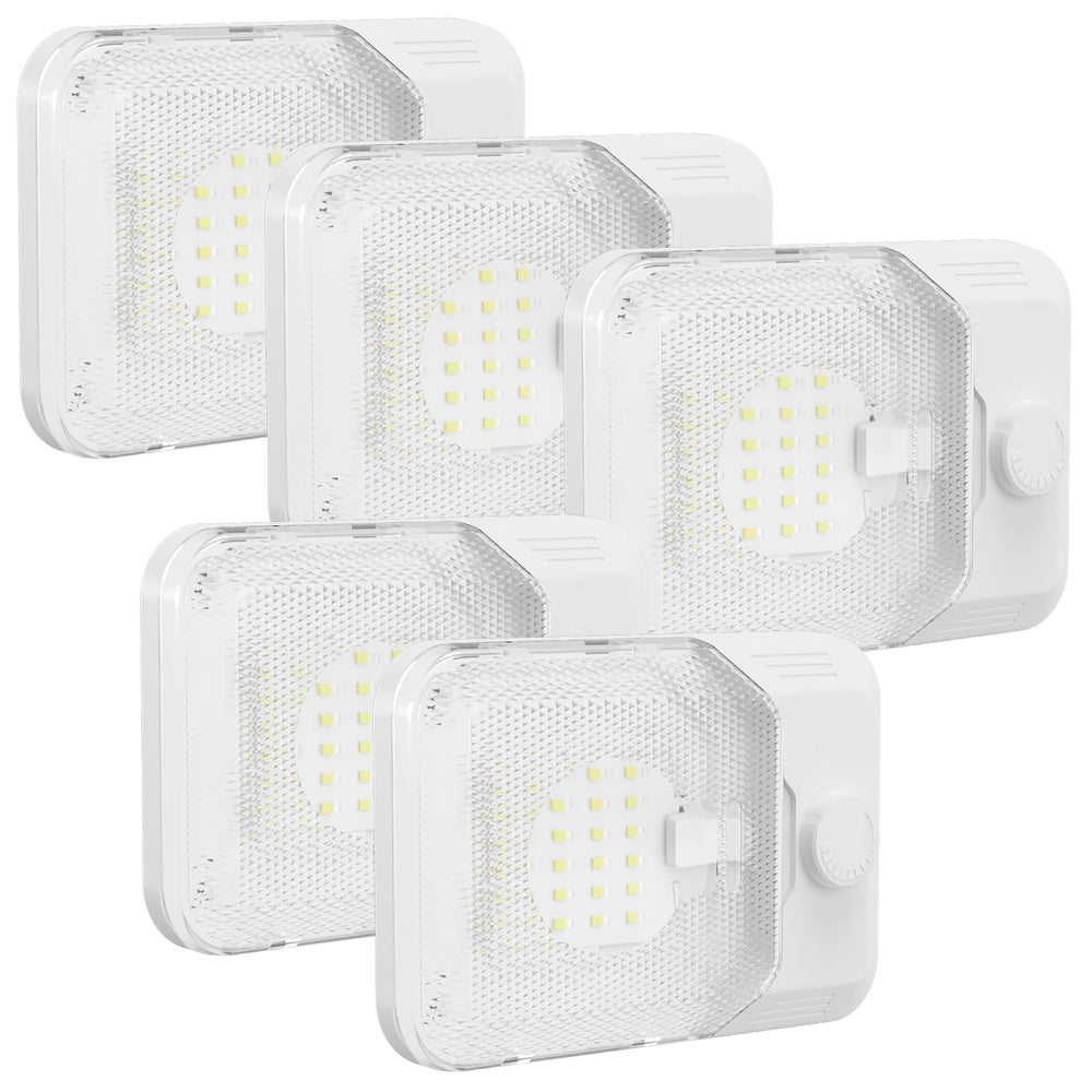RVGUARD front view of dome light showing clean profile and bright output