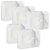RVGUARD front view of dome light showing clean profile and bright output