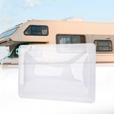 RVGUARD clear skylight front view shows clean dome and bright light benefit