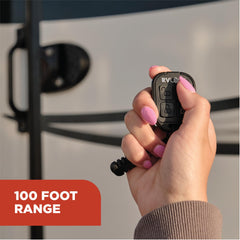 RVLock remote button close-up demonstrating tactile controls for faster access