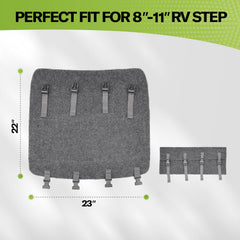 RVMATE close-up of ribbed texture capturing dirt and moisture