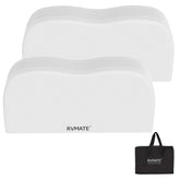 RVMATE front-facing dual-axle cover protecting tires from sun damage