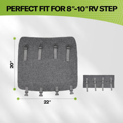 RVMATE close-up of ribbed texture capturing dirt and improving grip