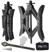 RVPNR front view of packaged wheel chock kit showing compact storage and protection