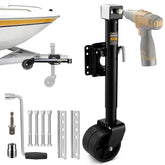 RVshark front view mounted jack showing robust build and stability