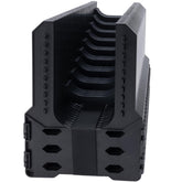 RVSNAIL front view of assembled sewer hose support showing stability and ready use