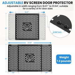 RVSNAIL side profile installed on RV door demonstrating secure fit and scratch protection