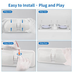 RVZONE installed in RV ceiling illustrating even natural white illumination