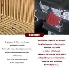 RYANSTAR RACING close-up of pleated media showing durable filtration