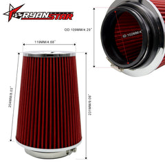 RYANSTAR RACING side profile highlighting 102mm inlet for improved flow