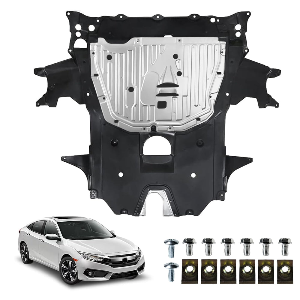 Ryansunoro front view of splash shield showing OEM fit and protection